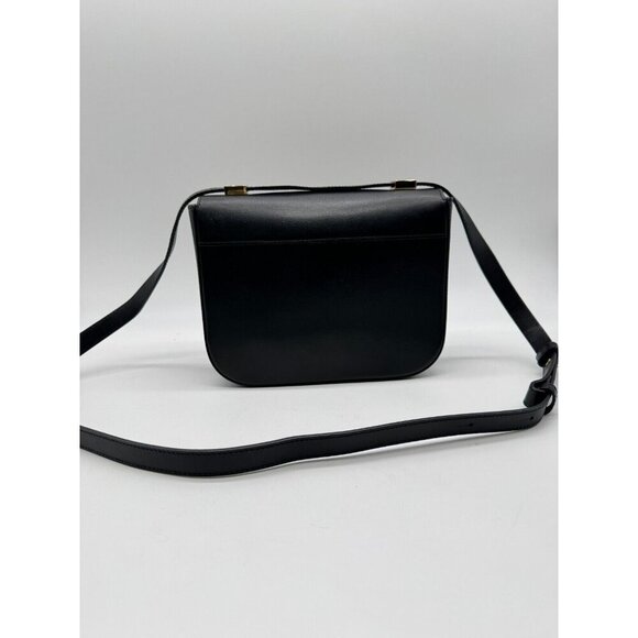 DEMELLIER London Large Vancouver smooth leather women's crossbody bag- Black - Picture 8 of 16